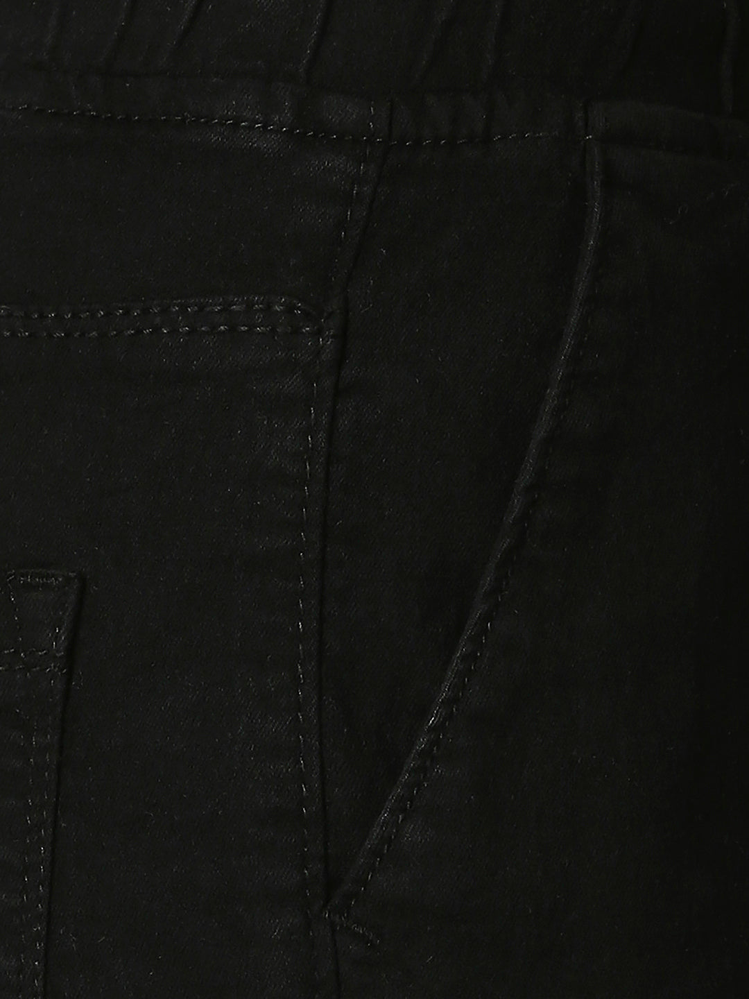 Women Black Jogger High-Rise Jeans