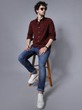 Classic Regular Fit Floral Printed Opaque Cotton Casual Shirt
