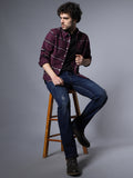 Men Regular Fit Mid Rise Mildly Distressed Stretchable Jeans