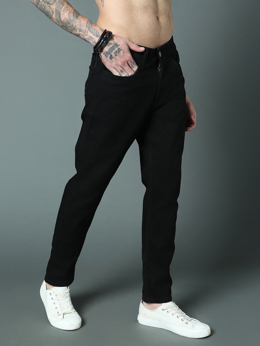 Men Slim Fit Mid-Rise Stretchable Jeans
