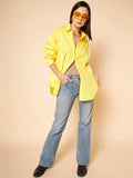 Oversized Solid Cotton Casual Shirt