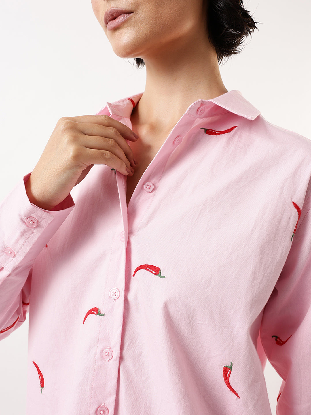 Hubberholme Women Comfort Fit Conversational Printed Pure Cotton Casual Shirt