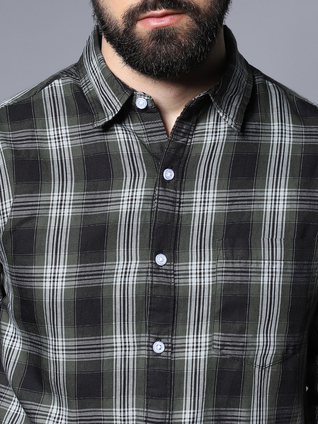 Men Classic Checked Casual Shirt