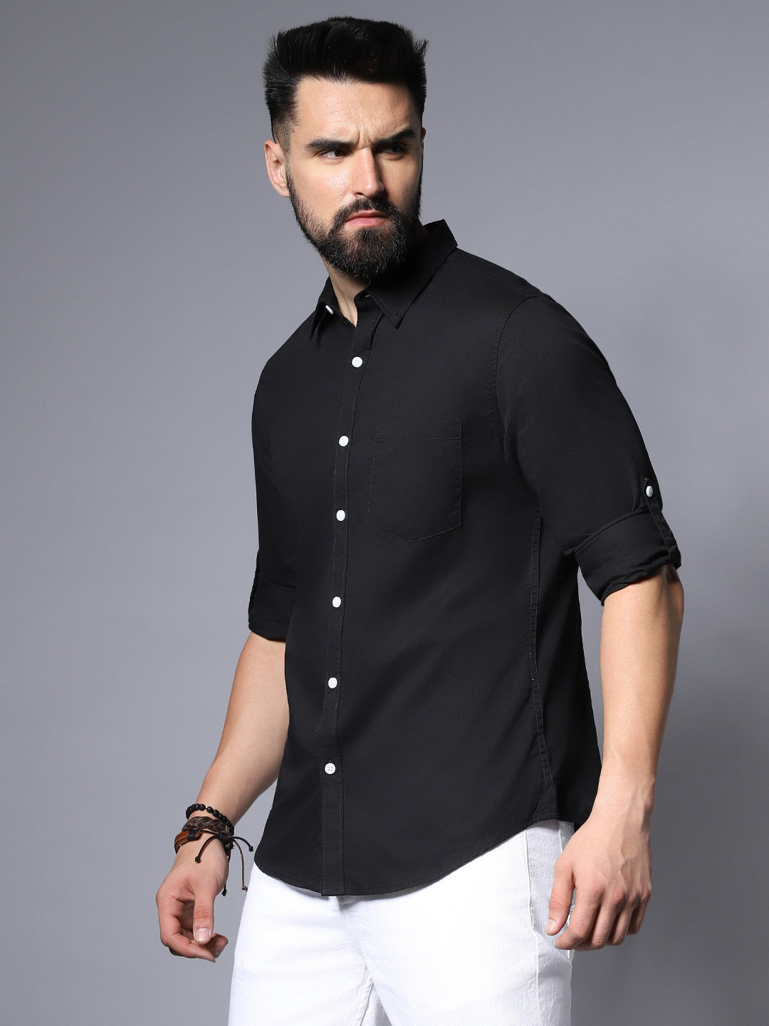 Classic Opaque Casual Shirt