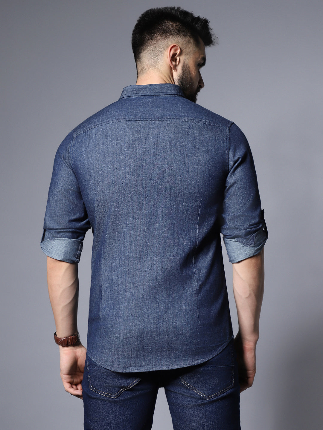 Classic Solid Pure Cotton Casual Shirt