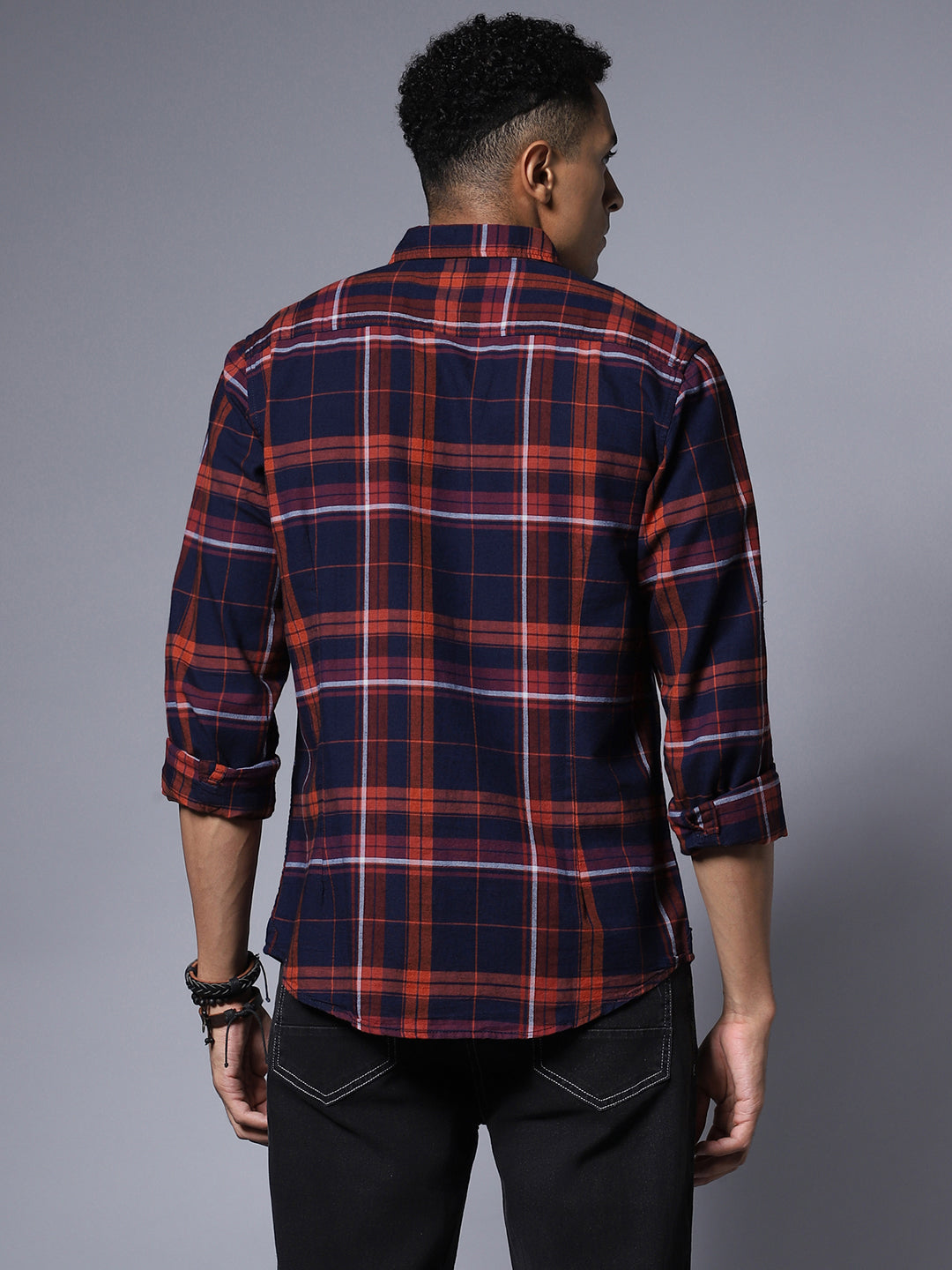 Tartan Checked Pure Cotton Casual Shirt