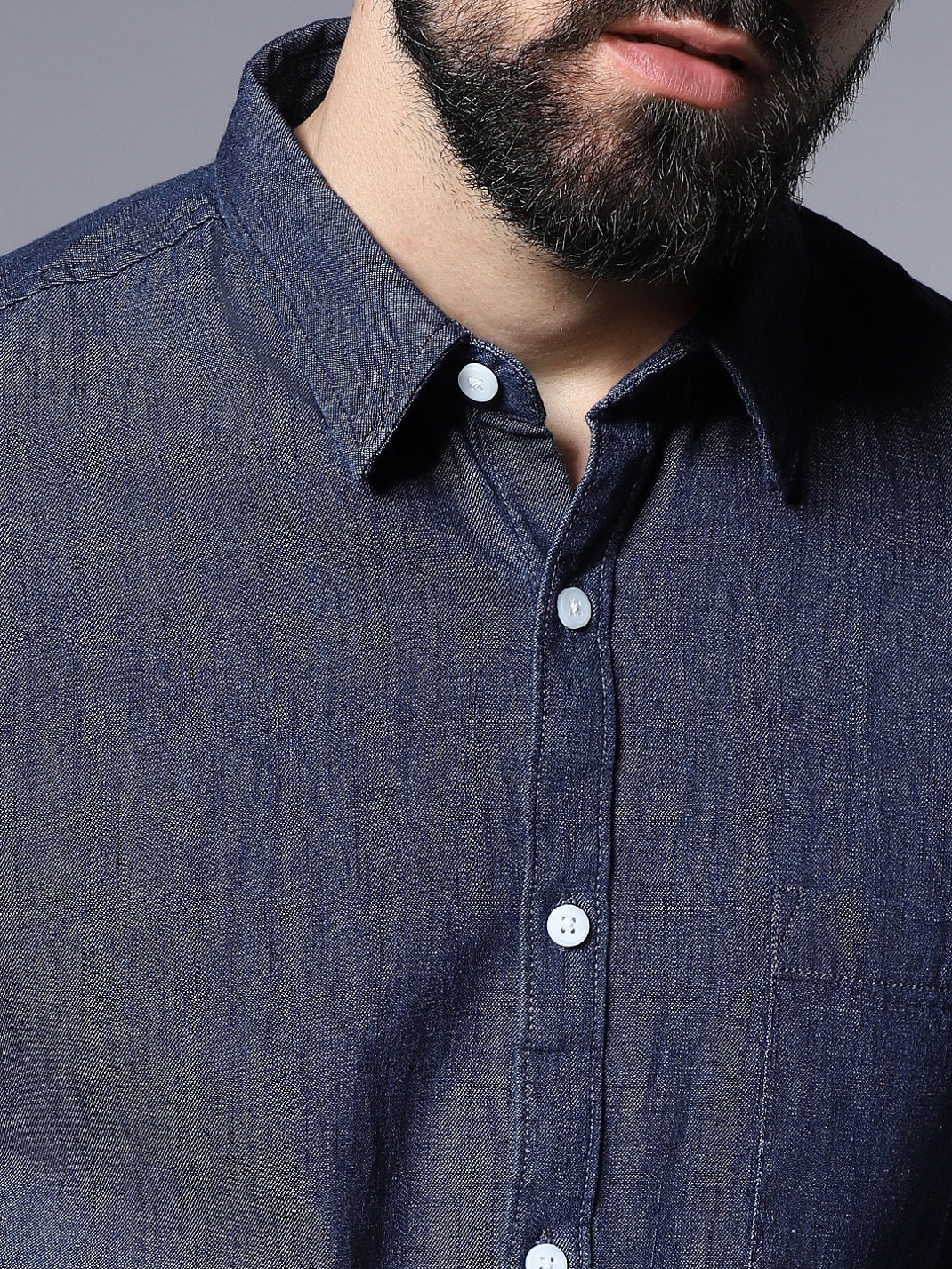 Classic Solid Pure Cotton Casual Shirt