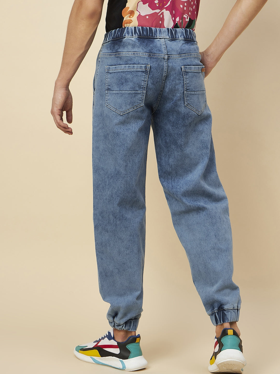Men Comfort Heavy Fade Stretchable Jogger Jeans