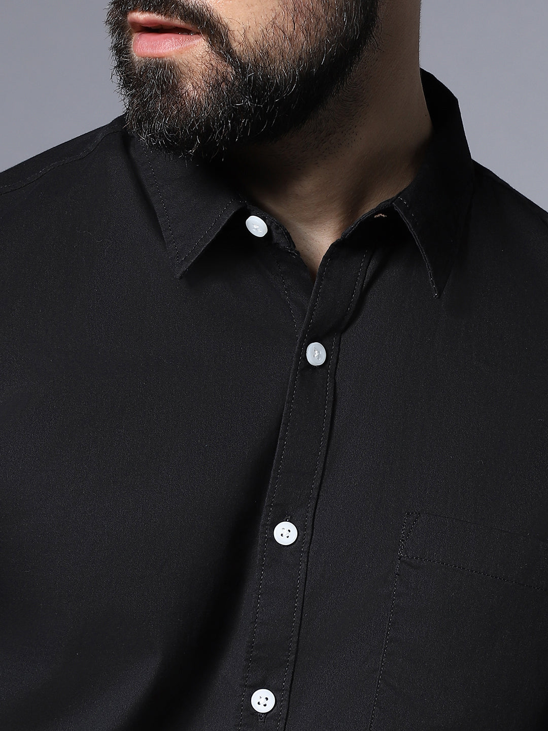Classic Opaque Casual Shirt