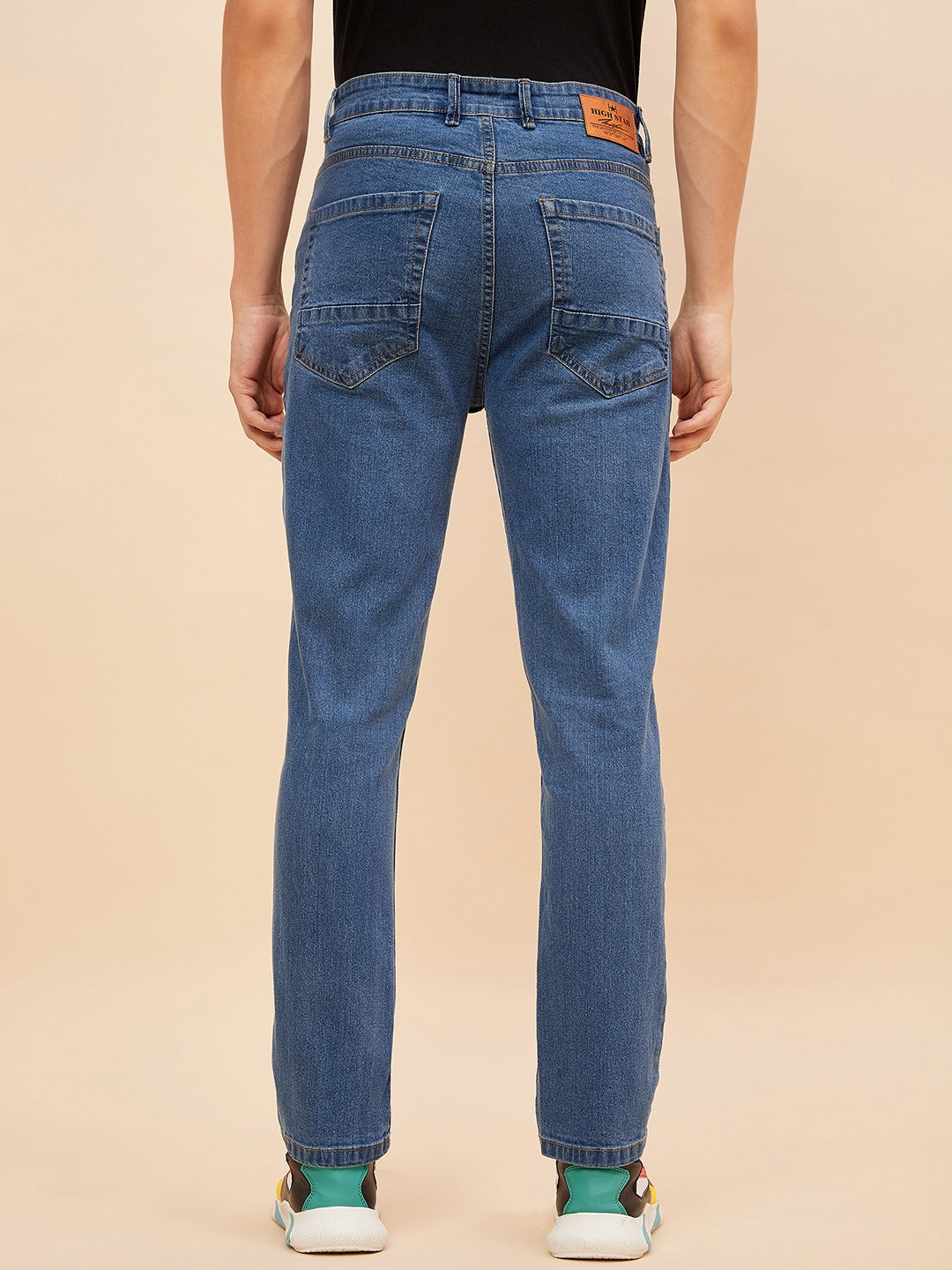 Men Straight Fit Stretchable Jeans
