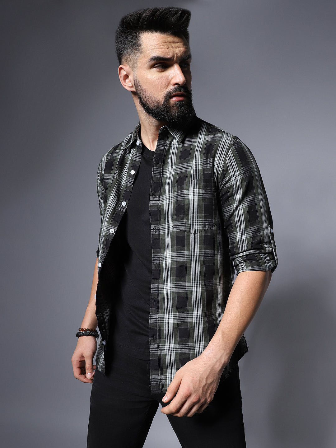 Men Classic Checked Casual Shirt