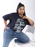 High Star Women Oversized Printed T-shirt