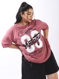 High Star Women Oversized Printed T-shirt
