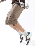 Hubberholme Men Cotton Washed Loose Fit Cargo Shorts