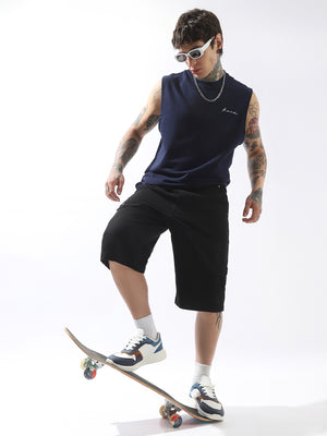 Hubberholme Men Cotton Washed Loose Fit Cargo Shorts