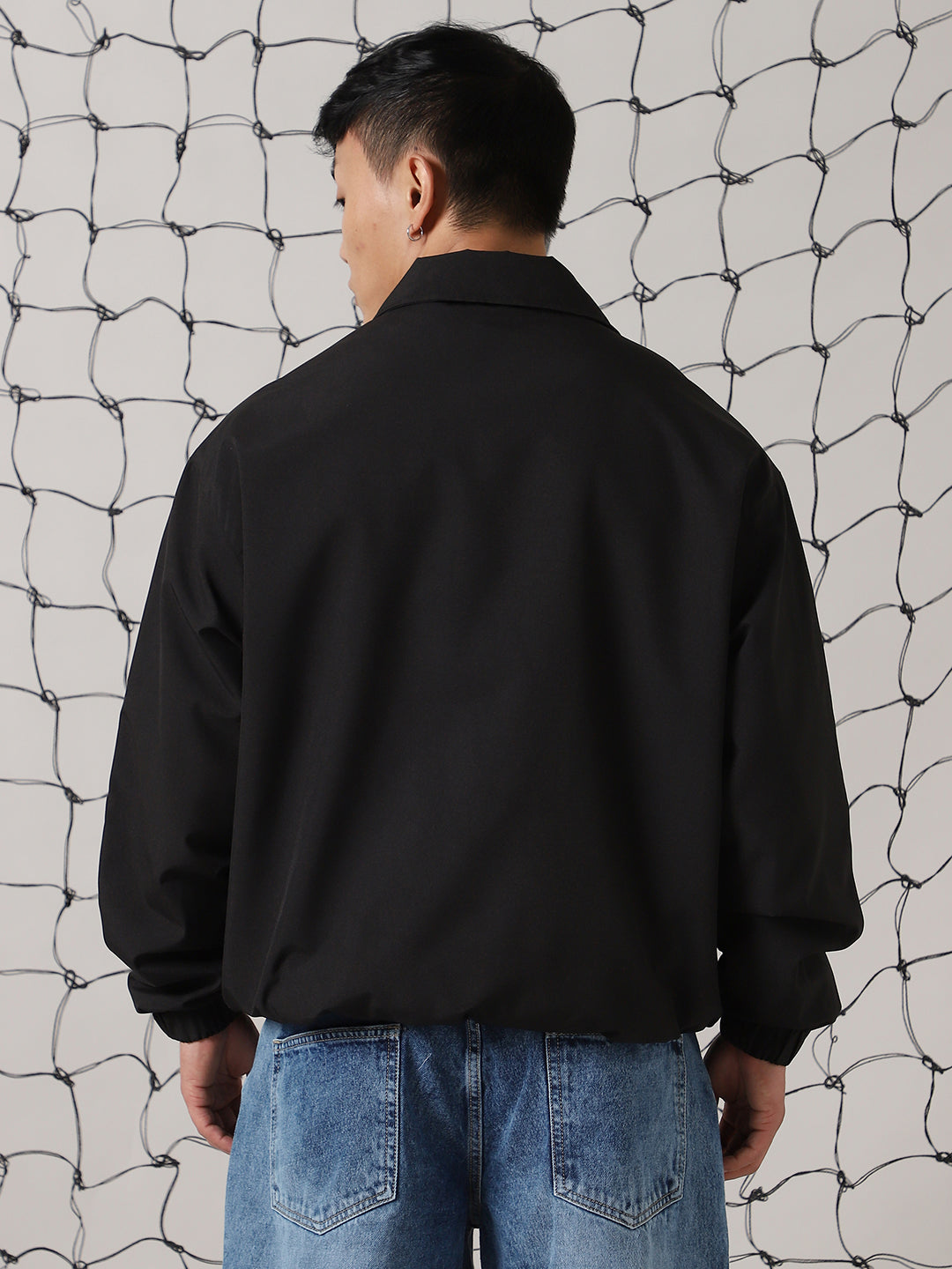Hubberholme Men Lightweight Sporty Jacket with Patchwork
