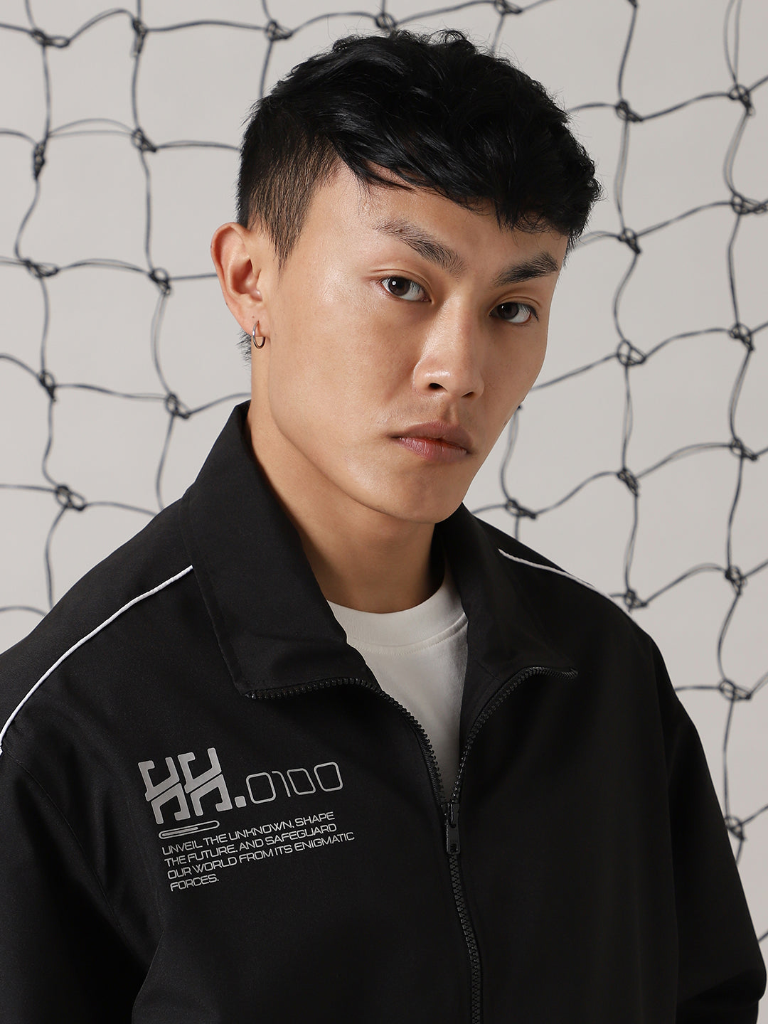 Hubberholme Men Lightweight Sporty Jacket with Patchwork