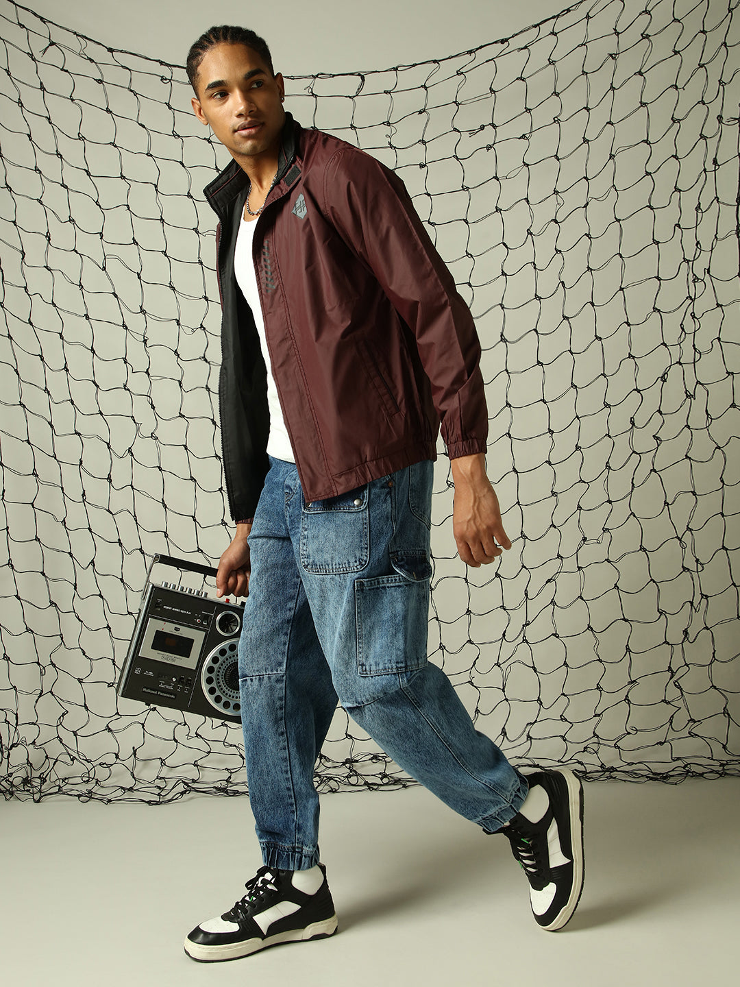 Hubberholme Men Lighweight relaxed fit reversible windcheater Jacket