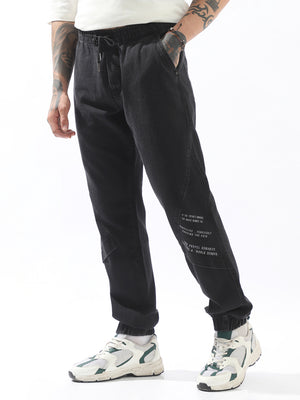 Hubberholme Men Comfort Straight Fit Mid-Rise Jeans Jogger