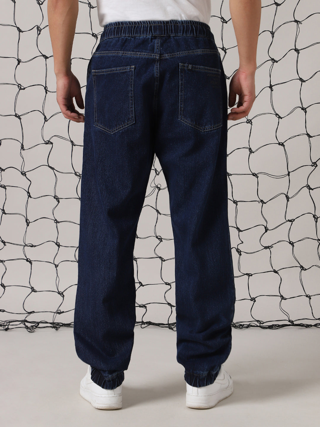Hubberholme Men Comfort Baggy Jogger Fit Light Fade Jeans