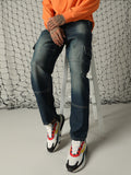 Hubberholme Men Relaxed Fit cotton Light Fade Cargo Jeans