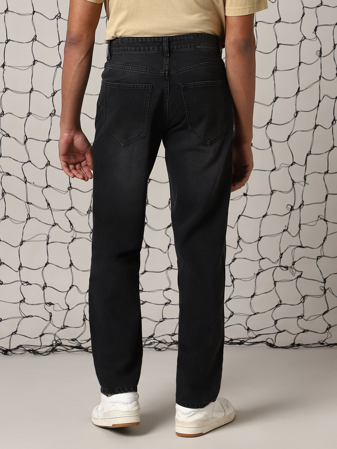 Hubberholme Men Pure Cotton Highly Distressed Relaxed Fit Light Fade Jeans