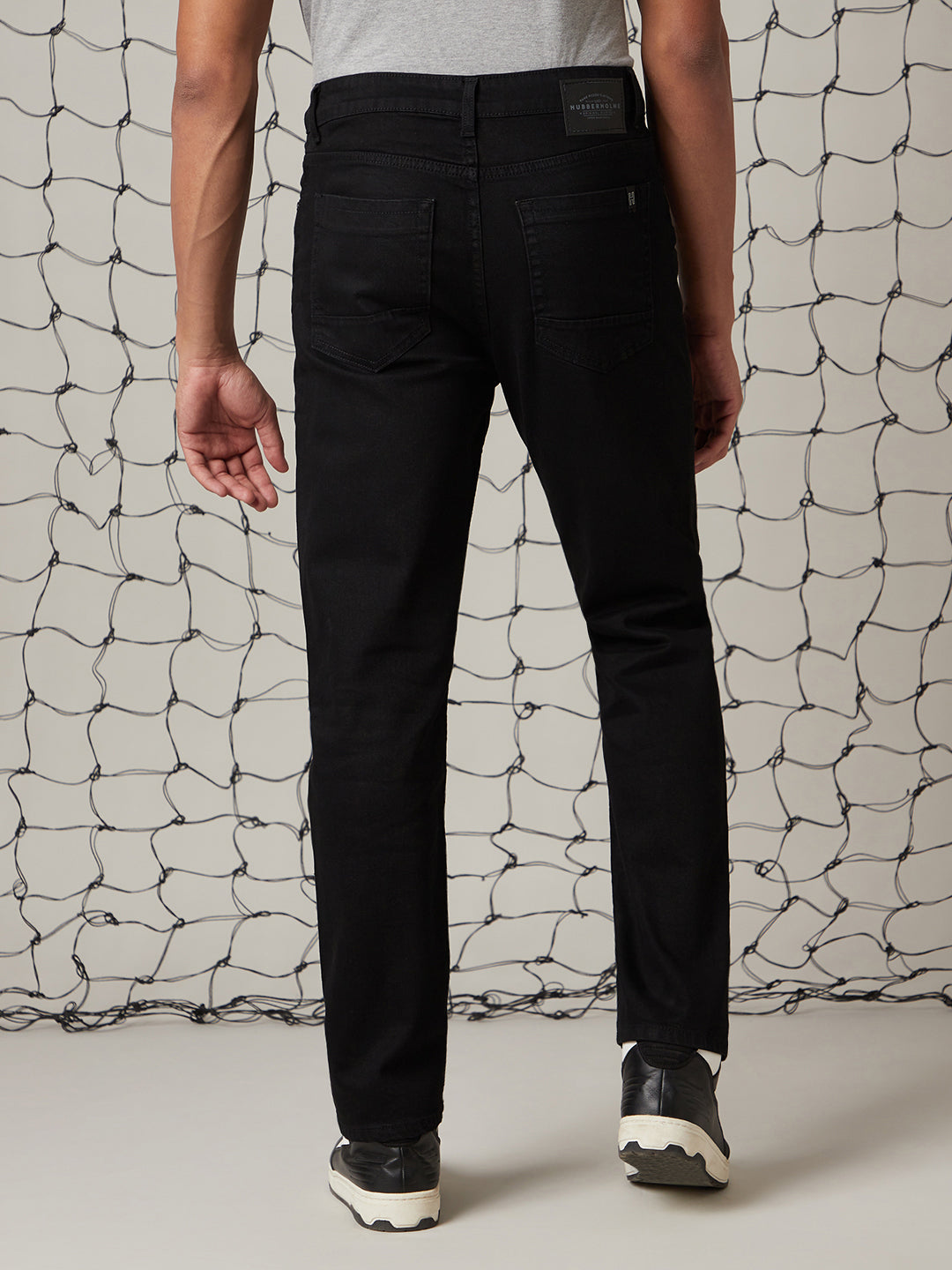 Hubberholme Men Straight Fit Clean Look Stretchable Jeans