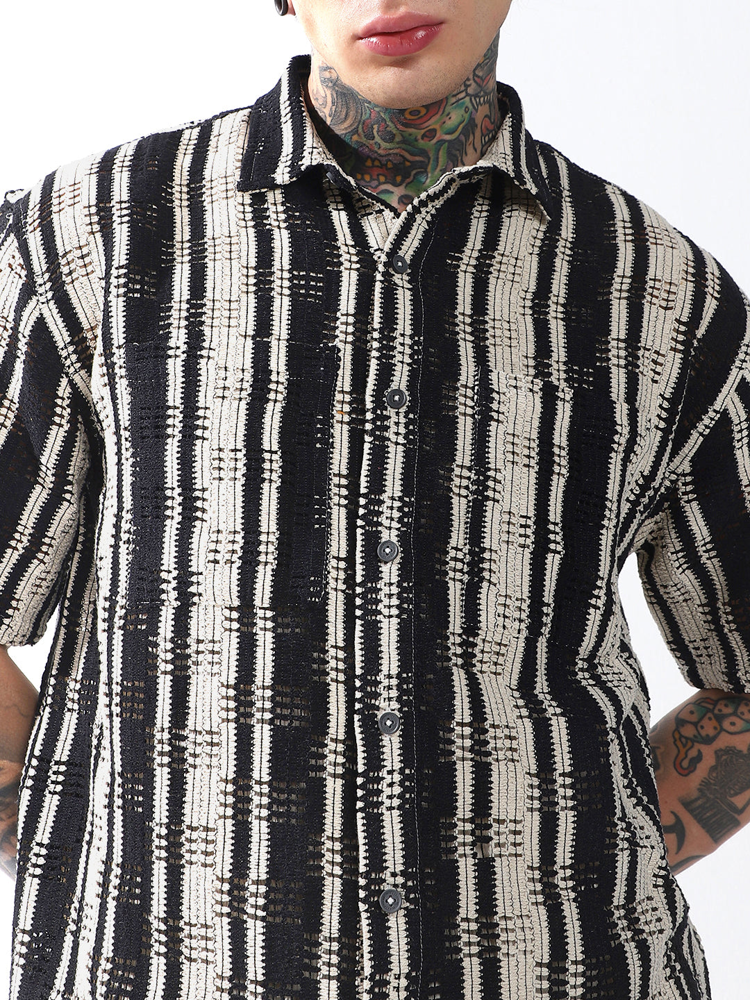 Hubberholme Men Relaxed Opaque Striped Casual Shirt