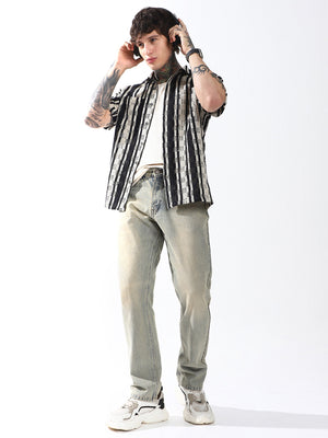 Hubberholme Men Relaxed Opaque Striped Casual Shirt