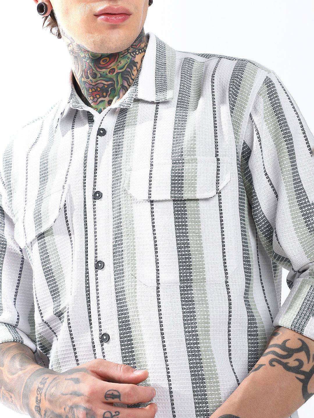 Hubberholme Men Relaxed Opaque Striped Casual Shirt