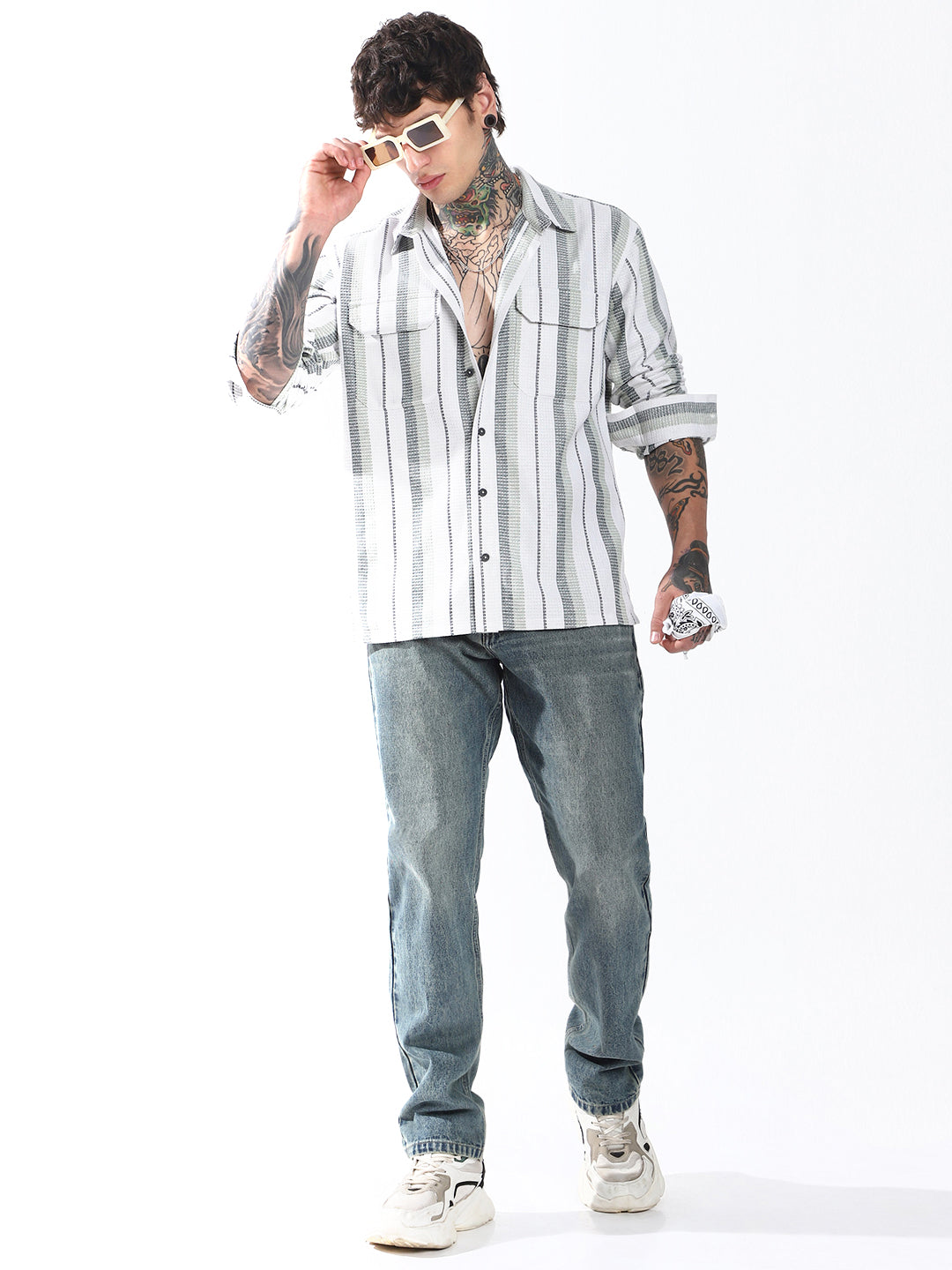 Hubberholme Men Relaxed Opaque Striped Casual Shirt