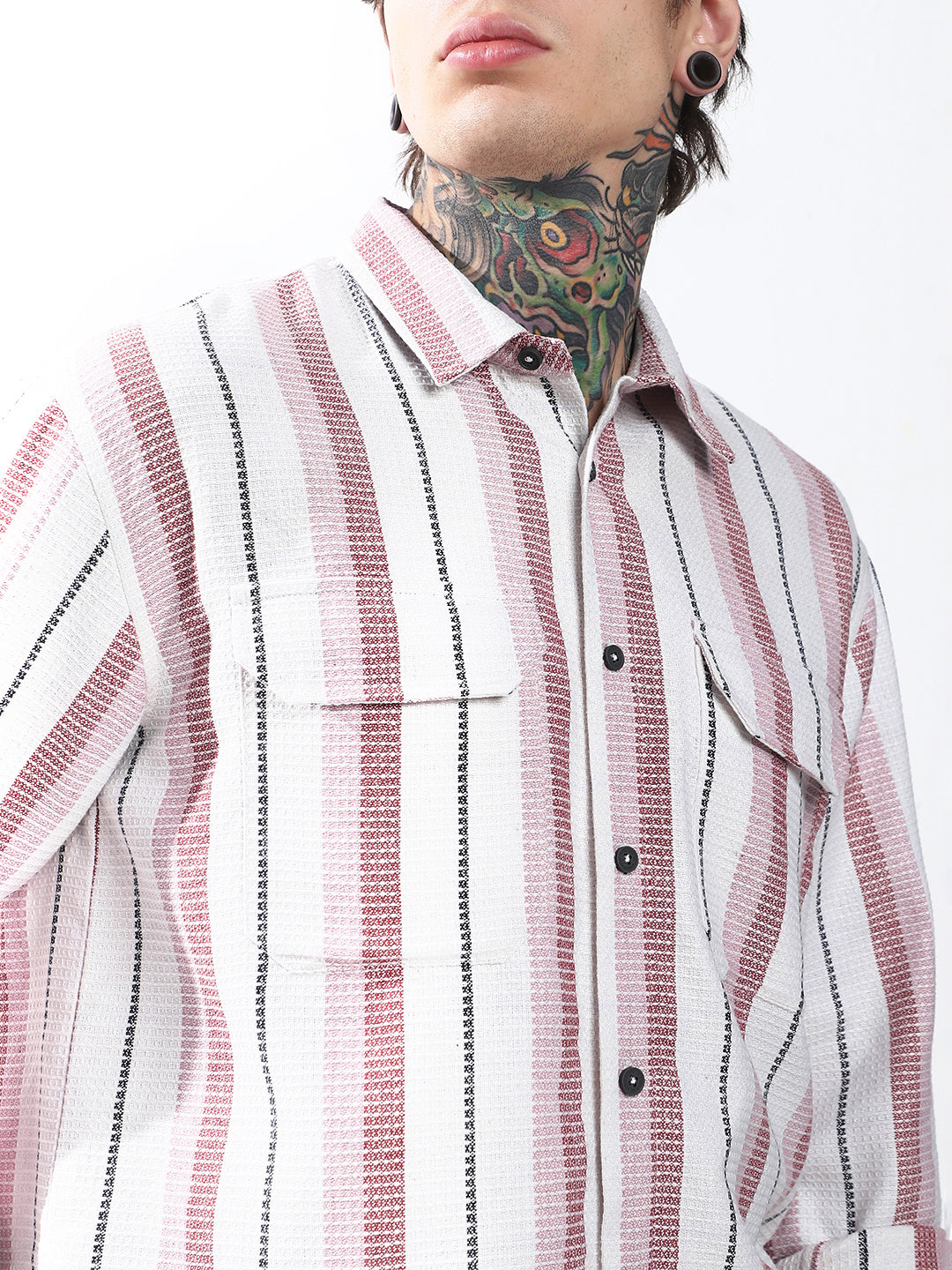 Hubberholme Men Relaxed Opaque Striped Casual Shirt