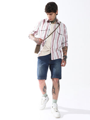 Hubberholme Men Relaxed Opaque Striped Casual Shirt