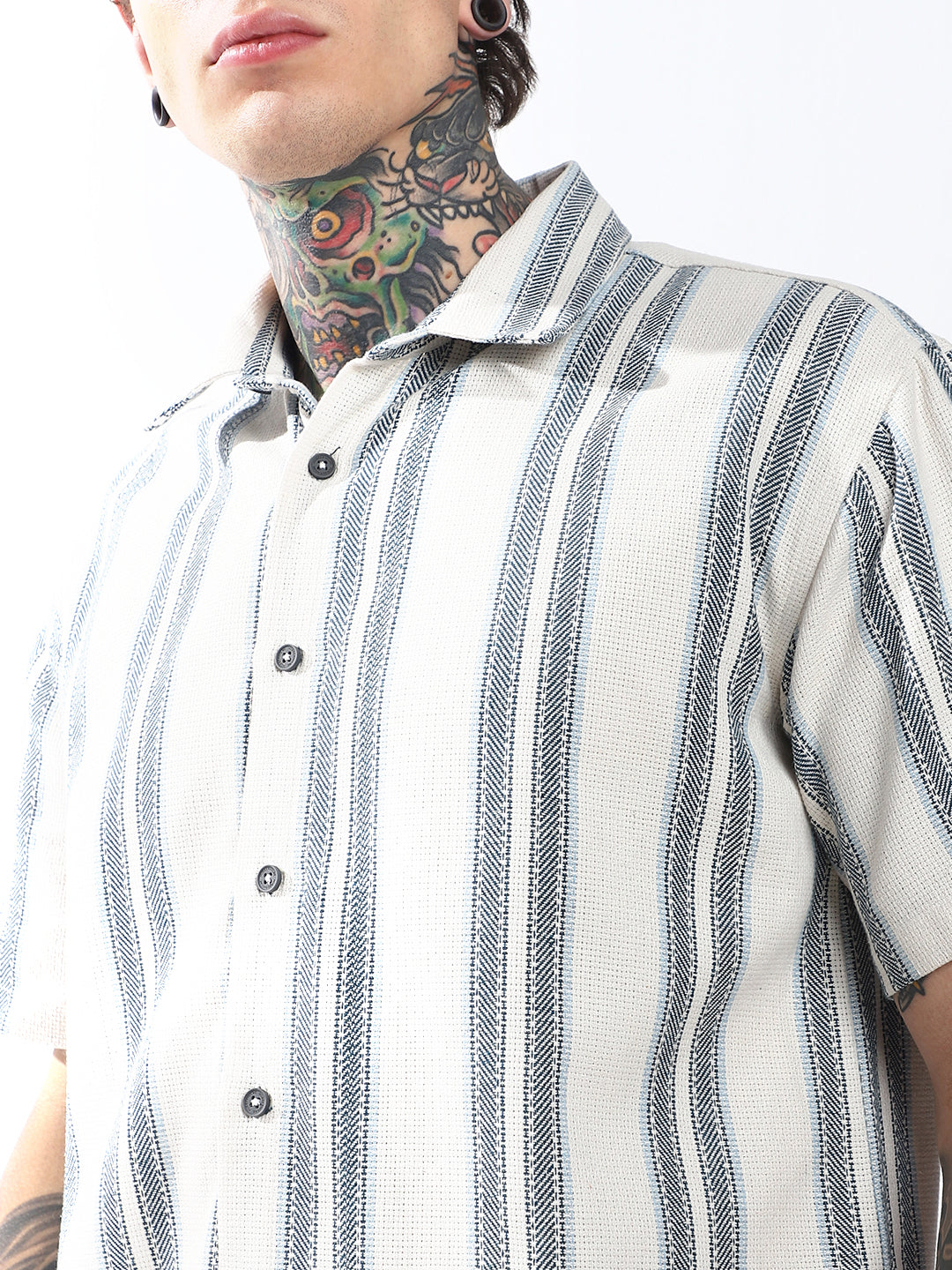 Hubberholme Men Relaxed Opaque Striped Casual Shirt