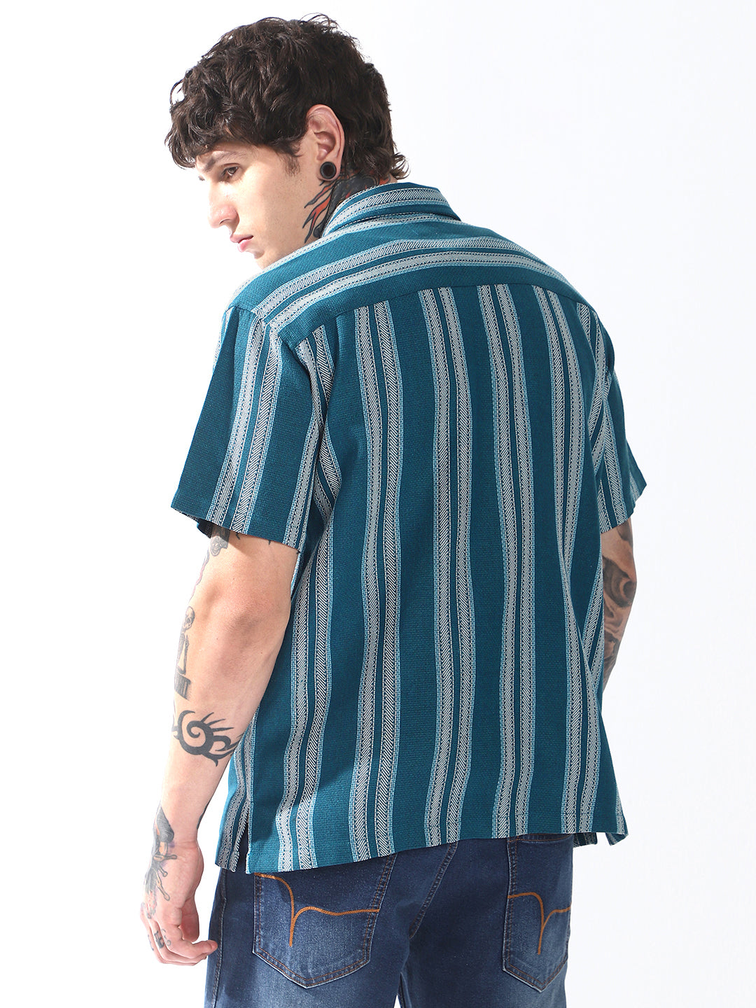 Hubberholme Men Relaxed Opaque Striped Casual Shirt