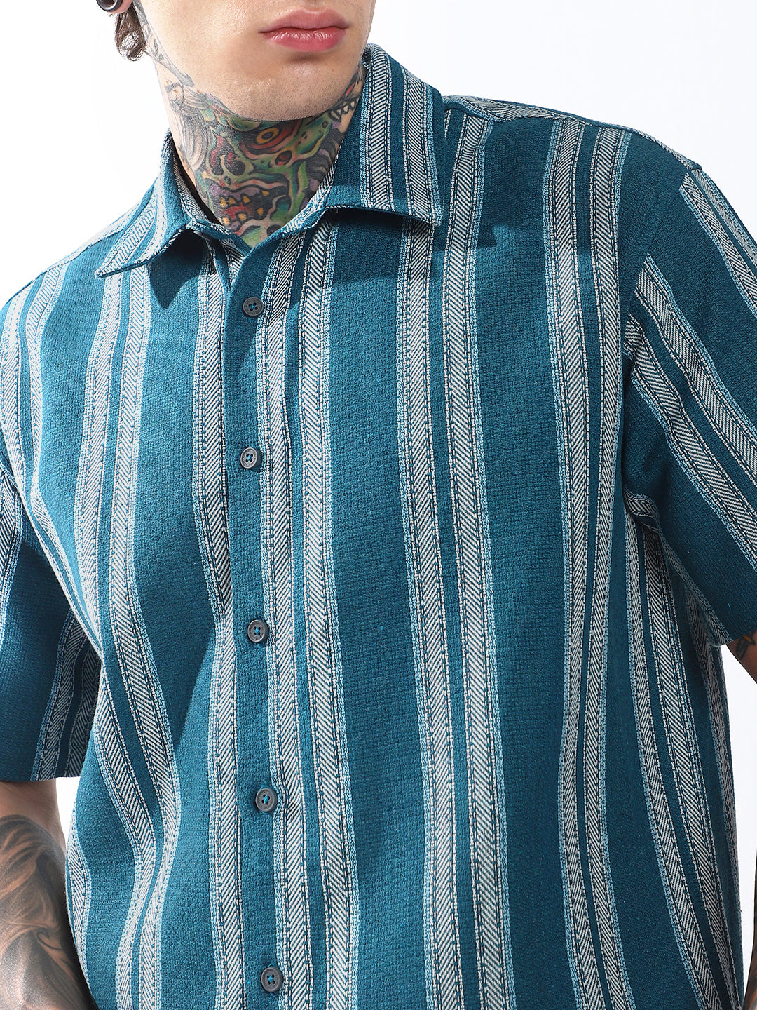 Hubberholme Men Relaxed Opaque Striped Casual Shirt