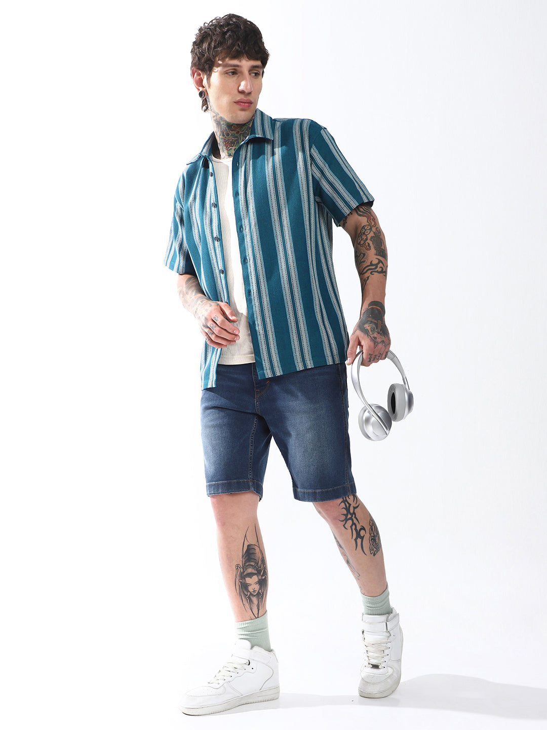 Hubberholme Men Relaxed Opaque Striped Casual Shirt
