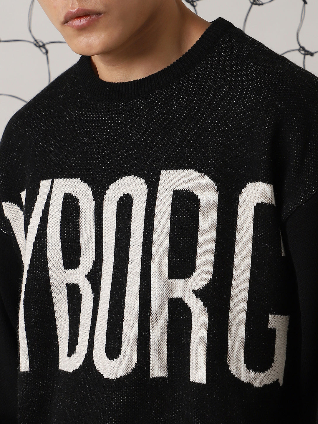 Hubberholme Men Alphanumeric Reguler Pullover Sweaters