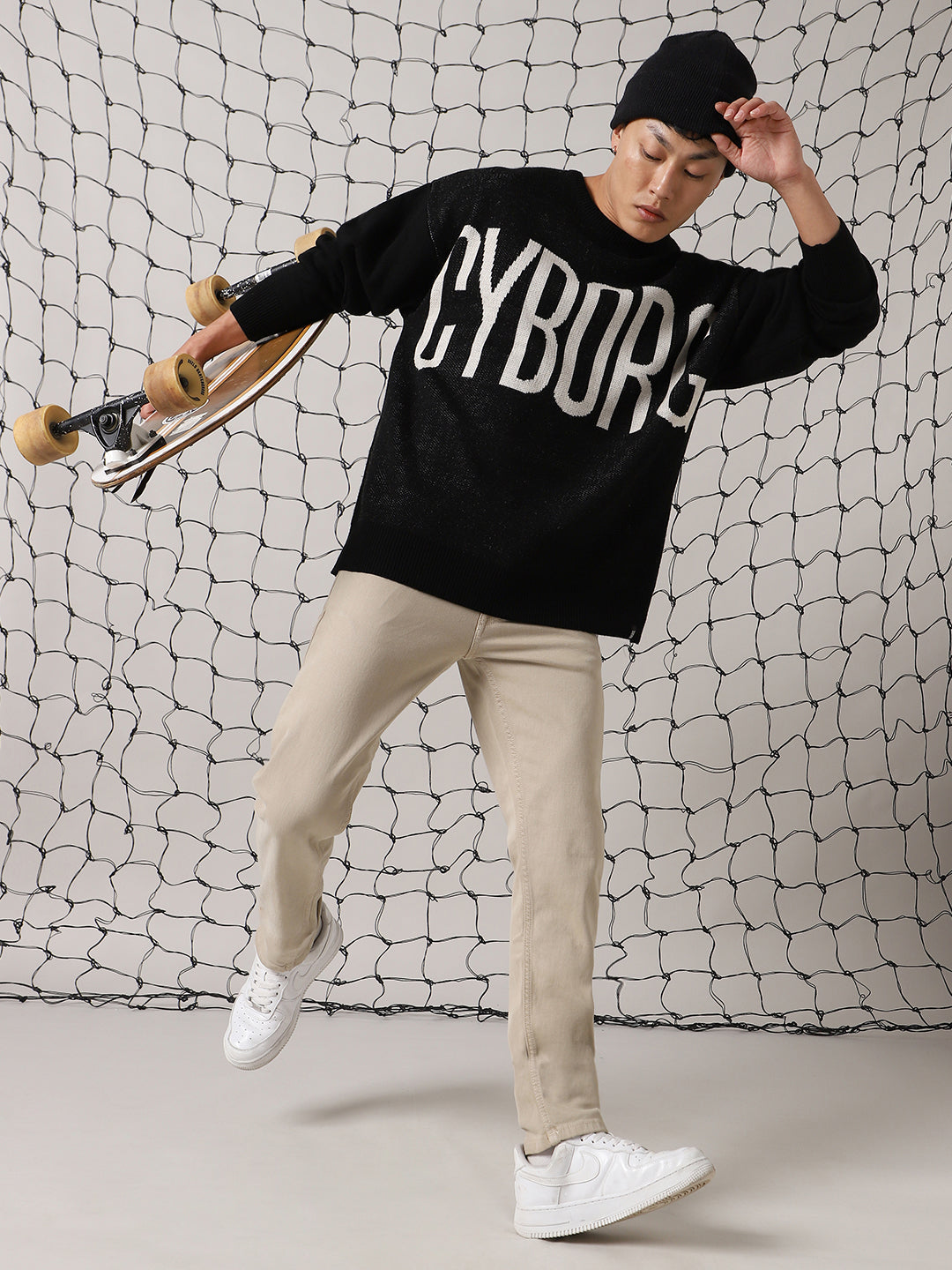 Hubberholme Men Alphanumeric Reguler Pullover Sweaters