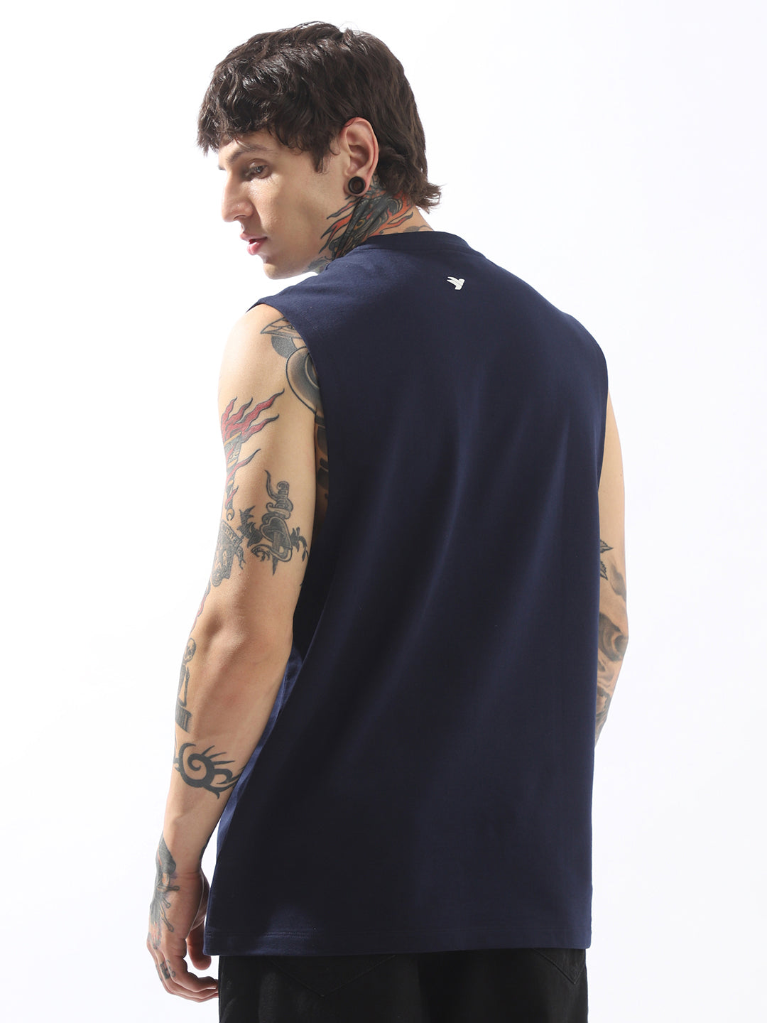 Hubberholme Men Solid Sleeveless T-shirt