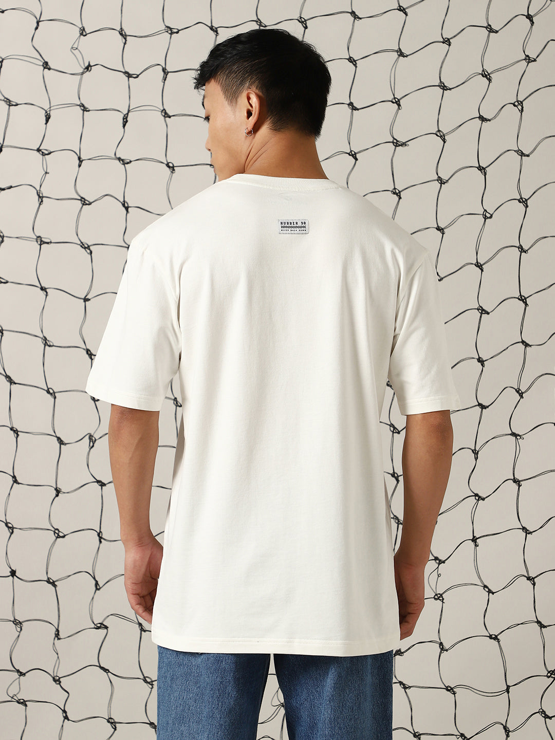 Hubberholme Men Street Graphic Printed Oversize Fit  T-shirt