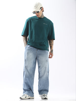 Hubberholme Men Printed Oversized Cotton T-shirt