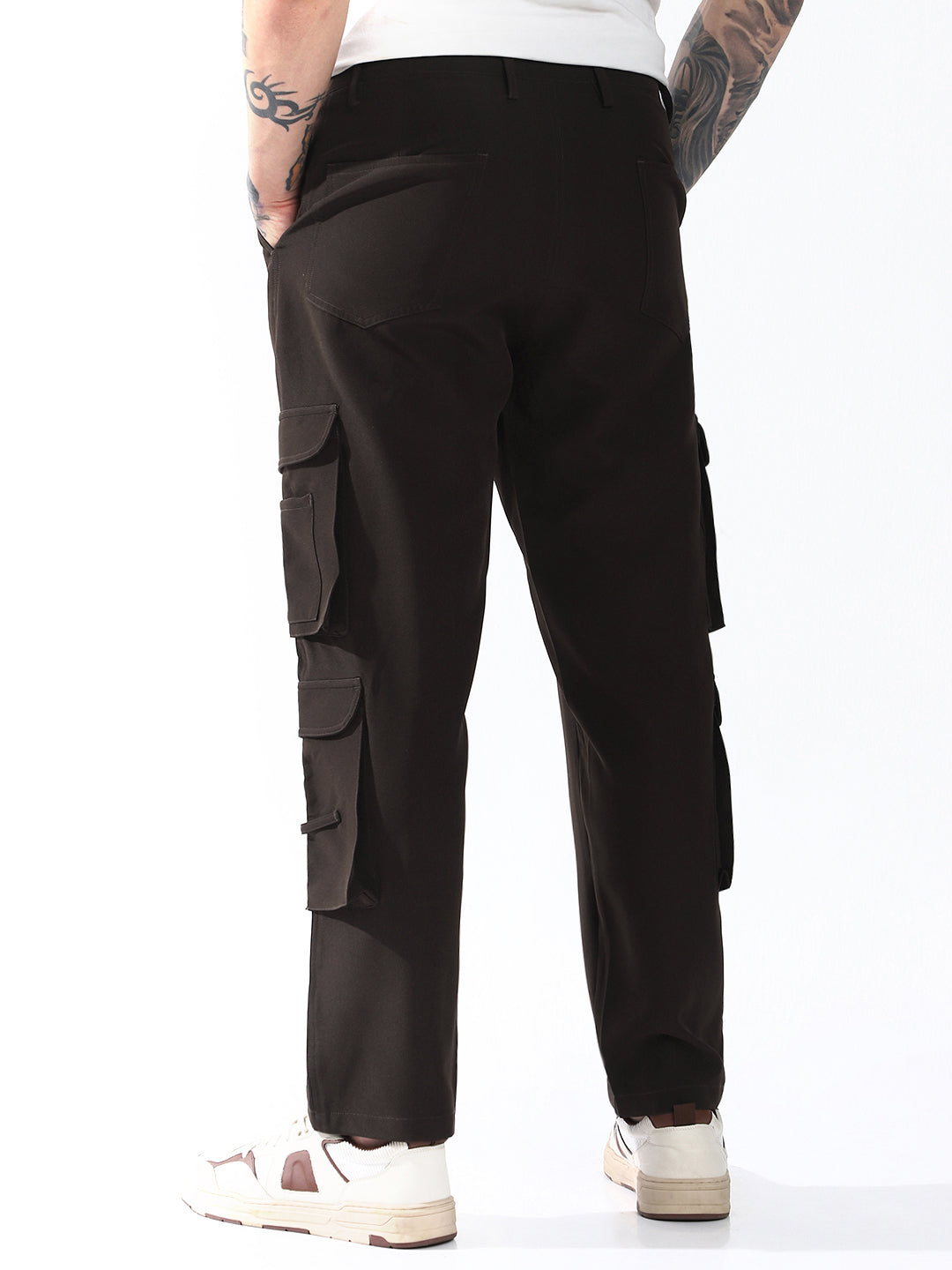 Hubberholme Men Relaxed Straight Leg Easy Wash Korean Trousers