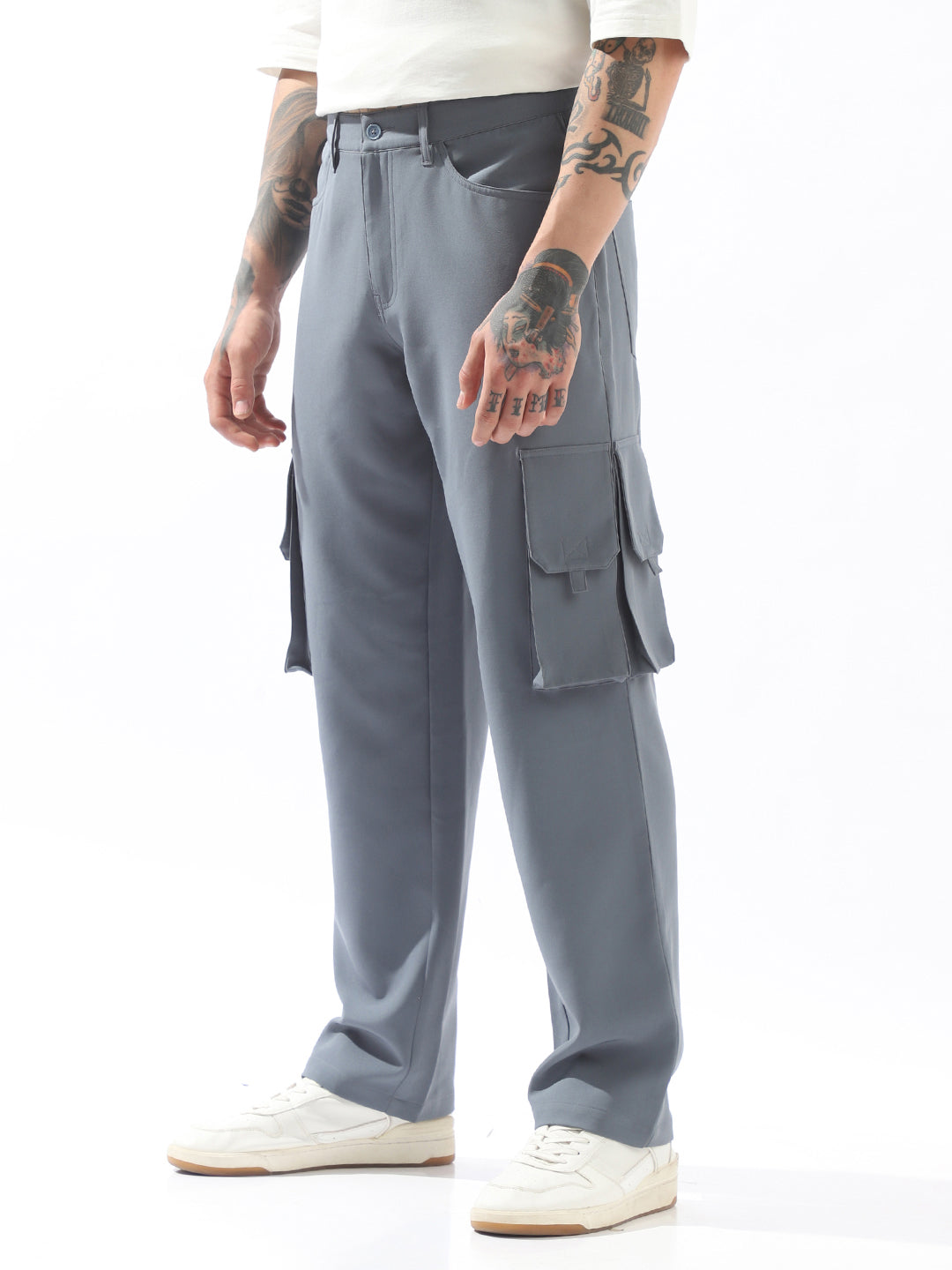 Hubberholme Men Relaxed Fit Comfort Cargos Trousers