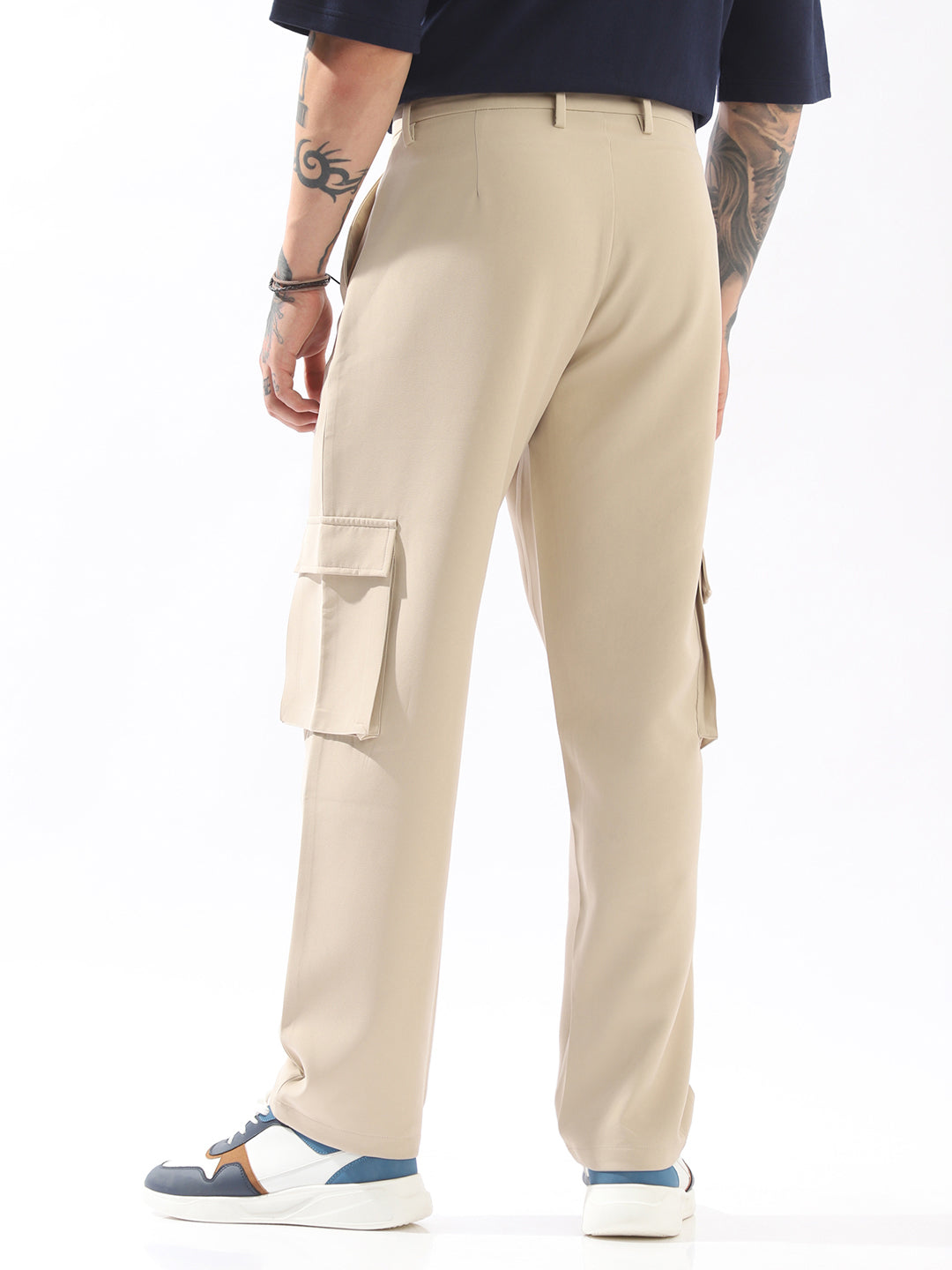 Hubberholme Men Comfort Loose Fit Easy Wash Trousers