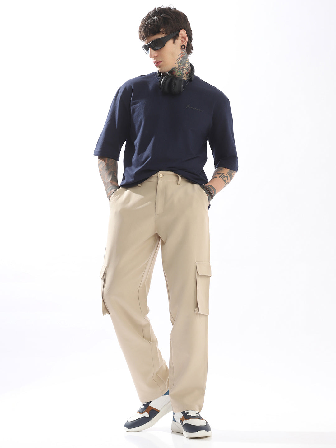 Hubberholme Men Comfort Loose Fit Easy Wash Trousers