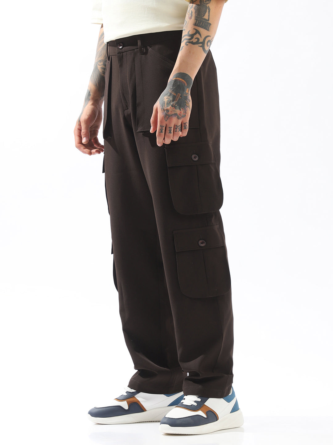 Hubberholme Men Comfort Loose Fit Easy Wash Trousers