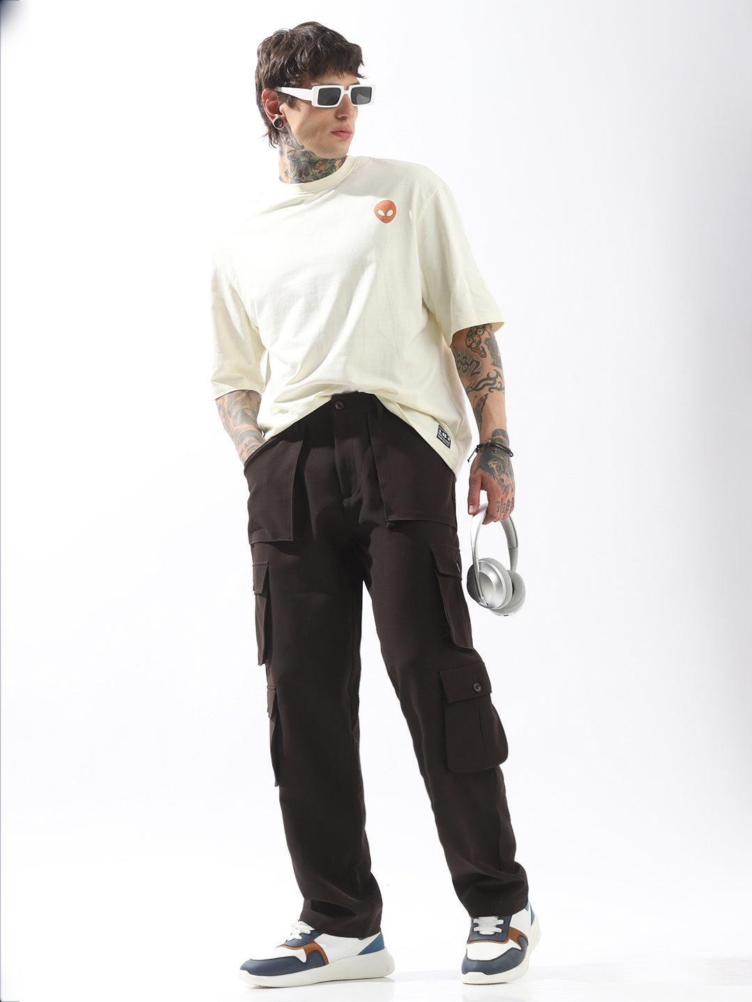Hubberholme Men Comfort Loose Fit Easy Wash Trousers