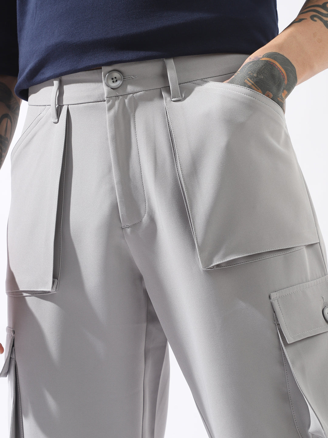 Hubberholme Men Comfort Mid-Rise Straight Fit Cargos