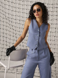 Hubberholme Women Solid Regular length Regular V neck  Sleeveless Waistcoat